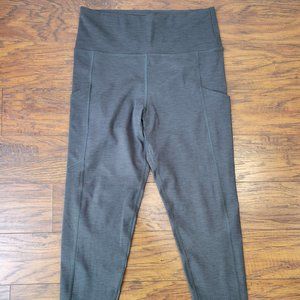 AMERICAN EAGLE The Everything Pocket Legging Gray sz L EUC Sporty Yoga Athletic